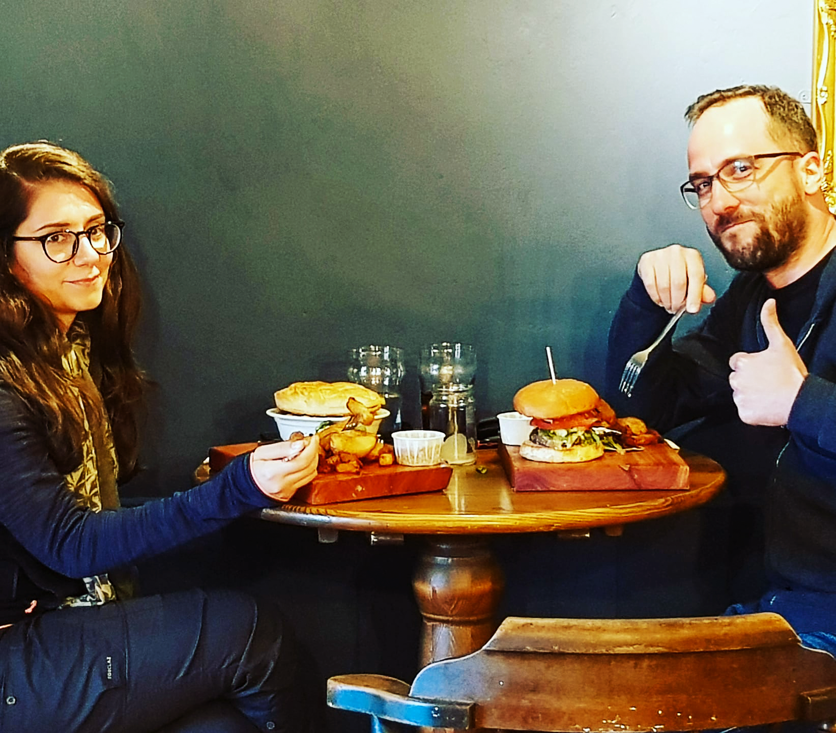 couple eating 2 new